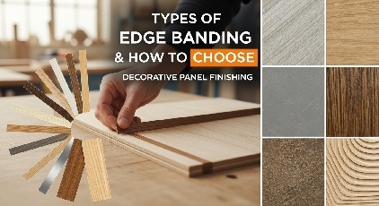 エッジバンディングの種類と選び方｜化粧板の仕上げ