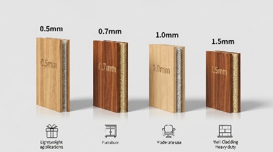 化粧板の厚みと用途｜適切な厚さの選び方