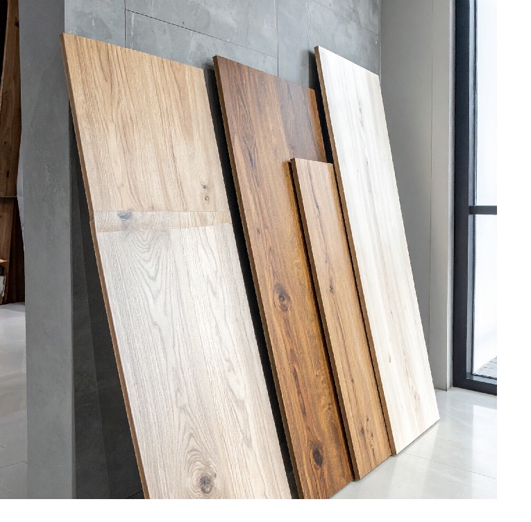 店舗什器に使われるメラミン化粧板のサンプル素材イメージ