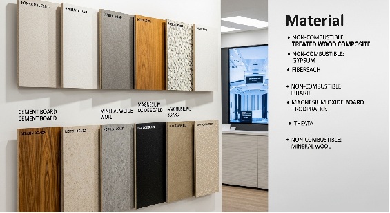 防火性能のある化粧板のサンプル－不燃・準不燃素材のデコール一覧