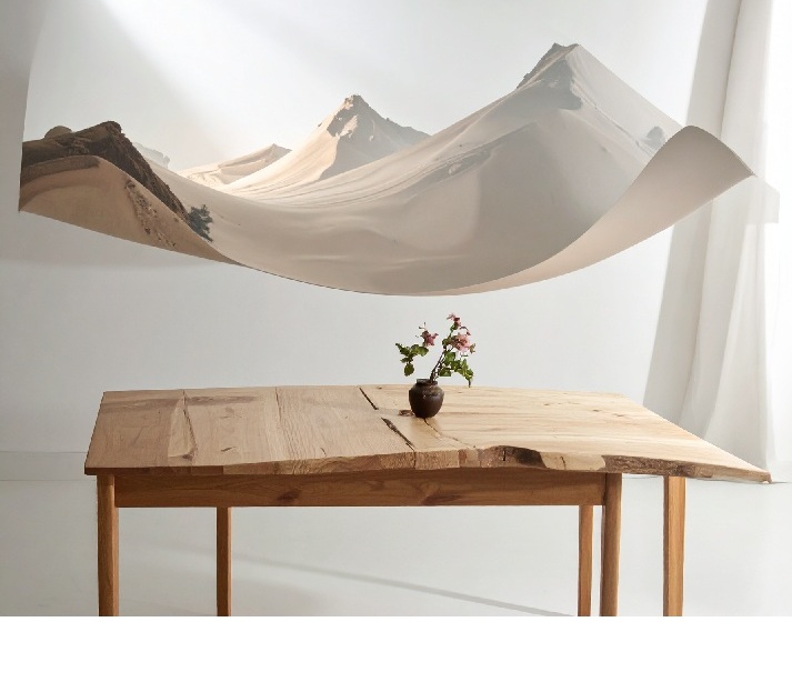 化粧板の反り・歪みを防ぐための素材選定と施工管理ポイントを示したイメージ】